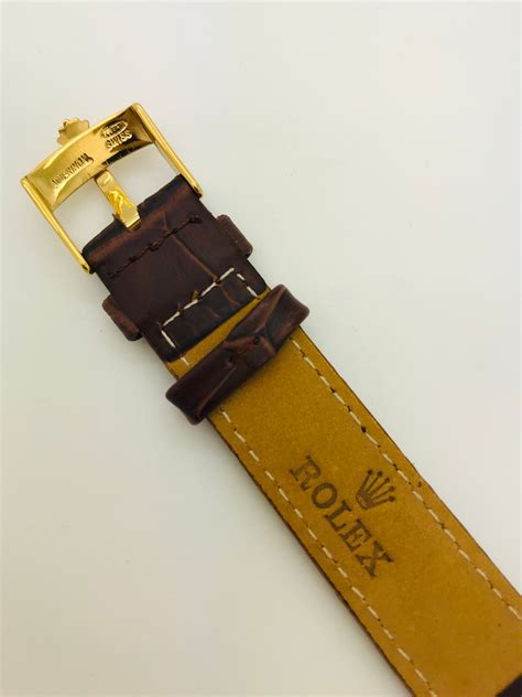 rolex leather band with end links|genuine rolex watch band links.